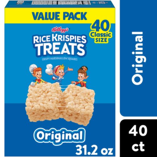 Rice Krispies Treats Crispy Marshmallow Squares, Original, Single Serve