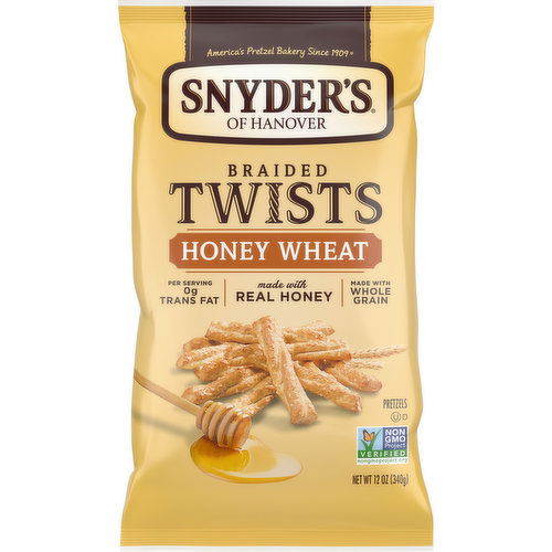 Snyder's of Hanover® Honey Wheat Braided Pretzel Twists