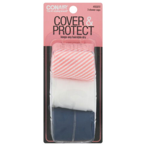 Conair Shower Caps, Cover & Protect