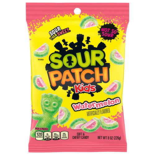 Sour Patch Kids Candy, Soft & Chewy, Watermelon