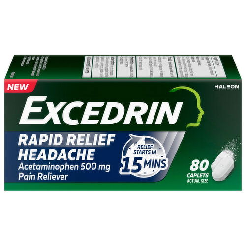 Excedrin Rapid Relief Headache, Caplets