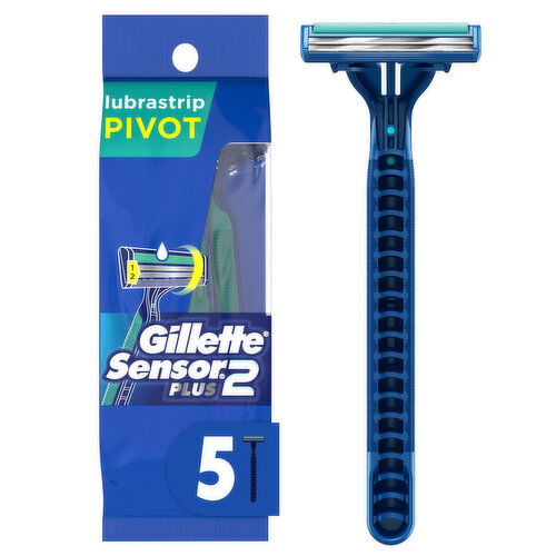 Gillette Sensor2 Plus Pivoting Head Men's Disposable Razors