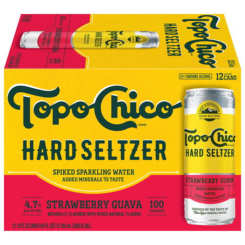 Topo Chico Hard Seltzer, Strawberry Guava