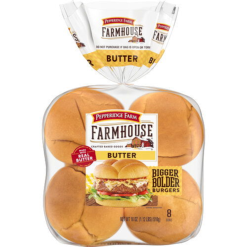 Pepperidge Farm® Farmhouse Butter Hamburger Buns