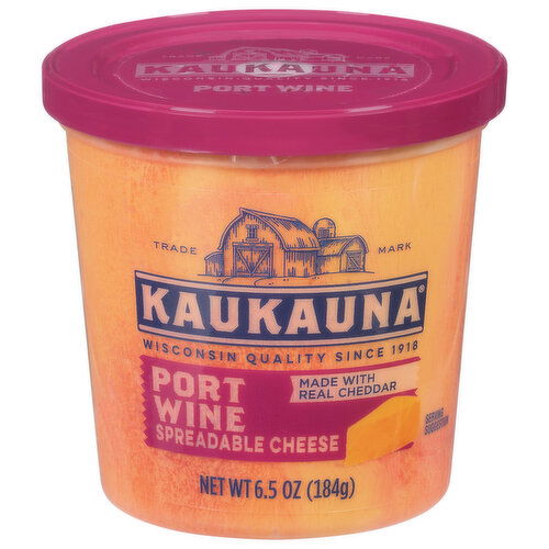 Kaukauna Spreadable Cheese, Port Wine