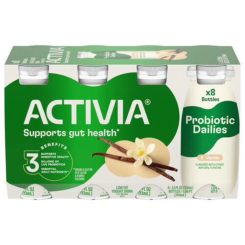 Activia Low Fat Probiotic Dailies Vanilla Yogurt Drink