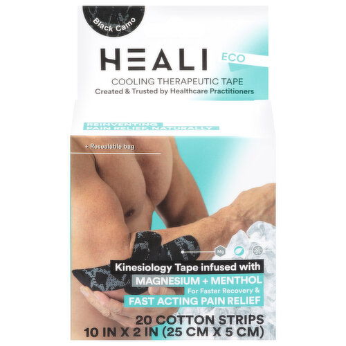 Heali Black Camo Cooling Therapeutic Tape