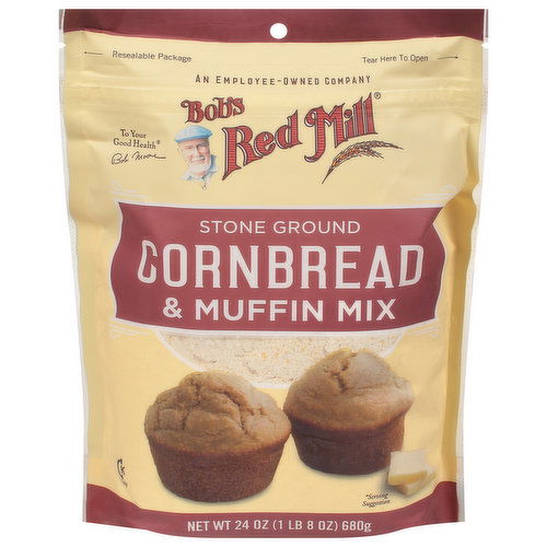 Bob's Red Mill Cornbread & Muffin Mix, Stone Ground