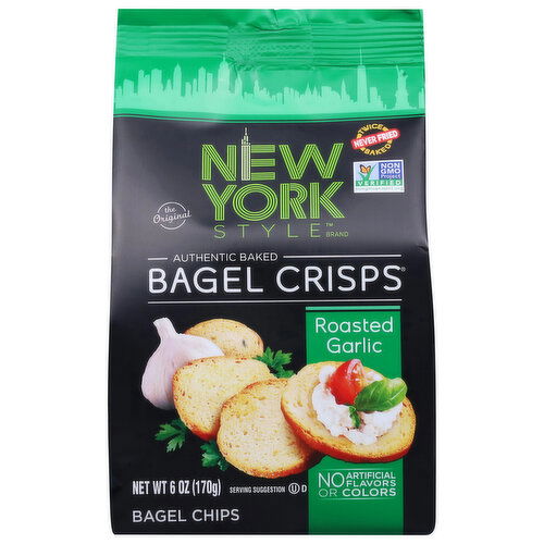 New York Style Bagel Crisps, Roasted Garlic