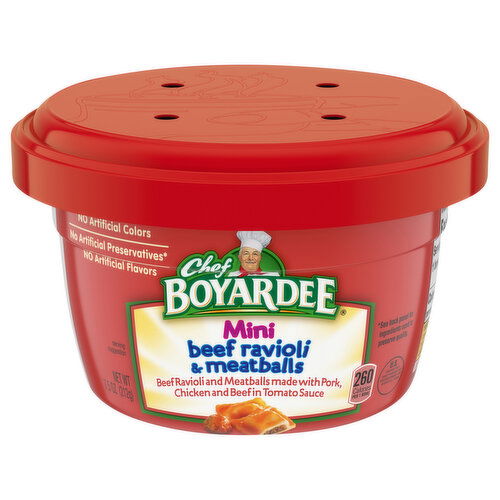 Chef Boyardee Beef Ravioli & Meatballs, Mini