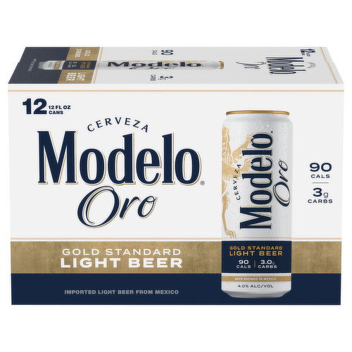 Modelo Oro Beer, Gold Standard, Light