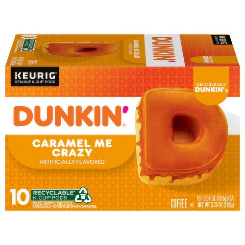 Dunkin' Coffee, Caramel Me Crazy, K-Cup Pods