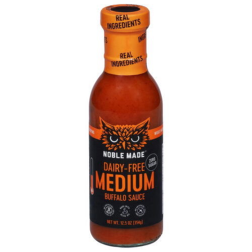 Noble Made Buffalo Sauce, Dairy-Free, Medium