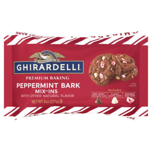 Ghirardelli Mix-Ins, Peppermint Bark, Premium Baking