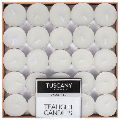 Tuscany Candle Tealight Candles, Unscented