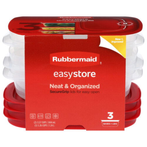 Rubbermaid EasyStore Food Storage Containers