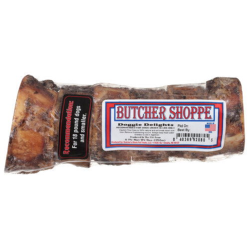 Butcher Shoppe Dog Chews, Doggie Delights