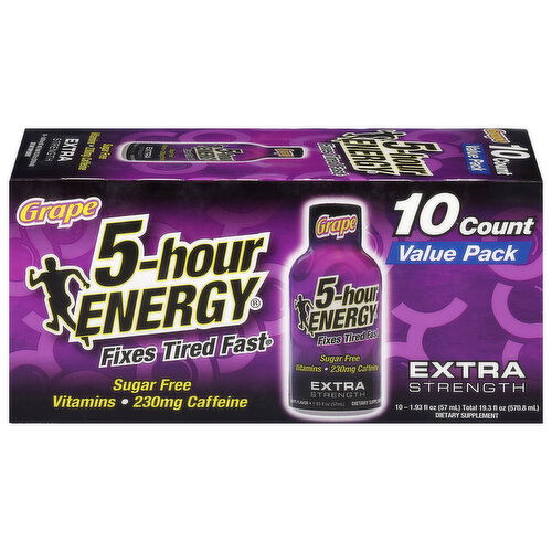 5-Hour Energy Energy Shot, Extra Strength, Grape, Value Pack