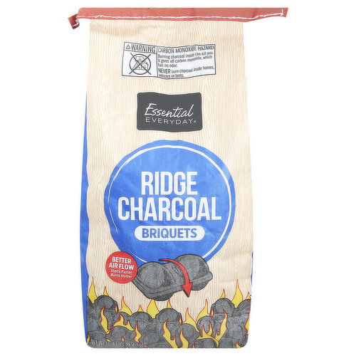 Essential Everyday Charcoal, Ridge, Briquets