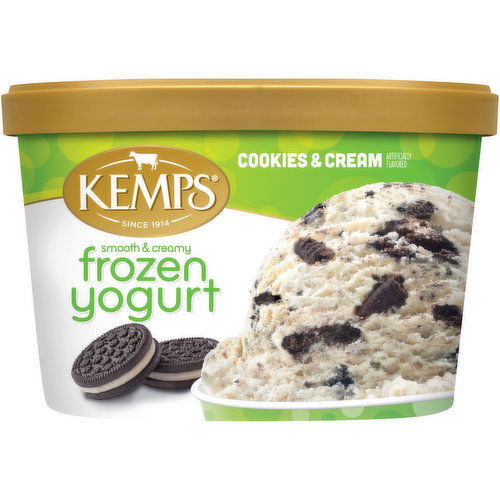 Kemps Cookies & Cream Frozen Yogurt