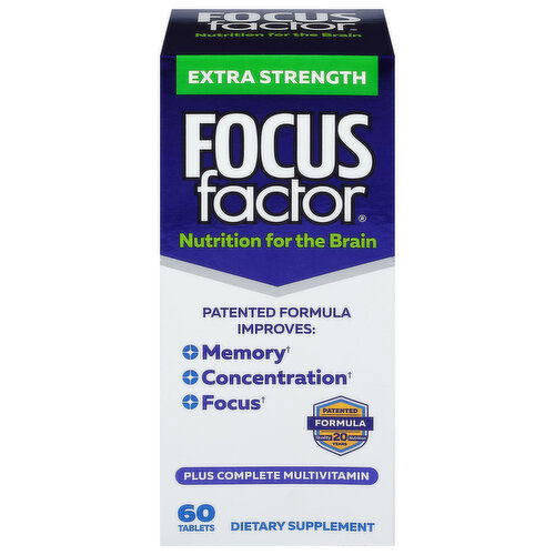 Focus Factor Nutrition for the Brain, Extra Strength, Tablets