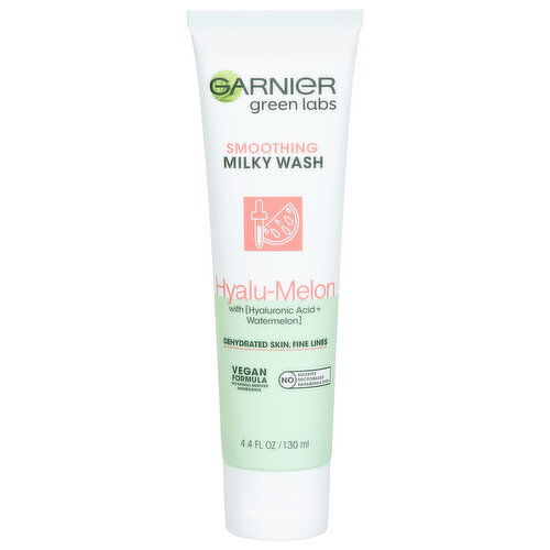 Green Labs Milky Wash, Smoothing, Hyalu-Melon