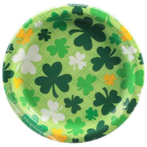 Party Creations Plates, Shamrock & Roll