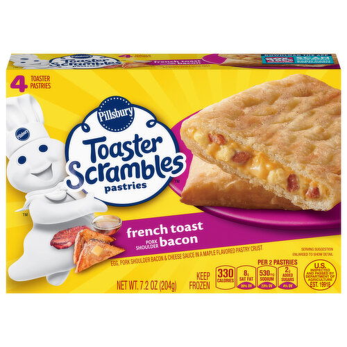 Pillsbury Toaster Scrambles French Toast Pork Shoulder Bacon Toaster Pastries