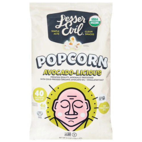 LesserEvil Avocado-Licious Popcorn