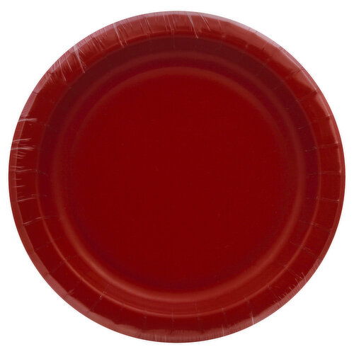 Sensations Performa Plates, Classic Red, 6-7/8 Inch