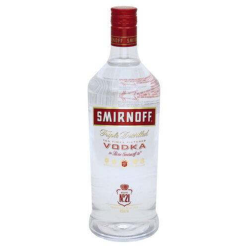 Smirnoff Vodka, Triple Distilled, Recipe No. 21