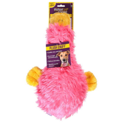 Multipet Plush Enuff Dog Toy, Duckworth, Large