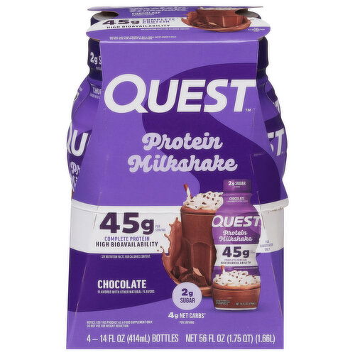 Quest Protein Milkshake, Chocolate