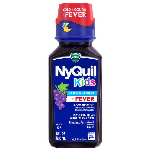 Vicks NyQuil Cold & Cough + Fever, Kids, Ages 6+