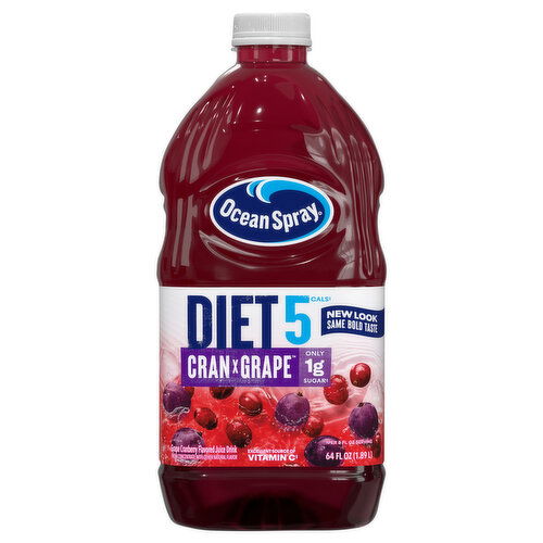 Ocean Spray Juice, Cran x Grape, Diet 5 Cals