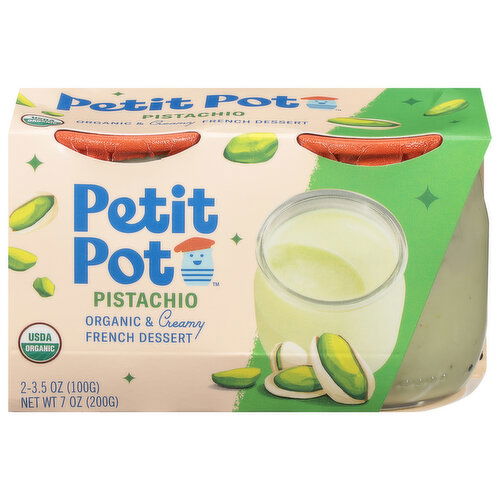 Petit Pot French Dessert, Pistachio, Organic & Creamy