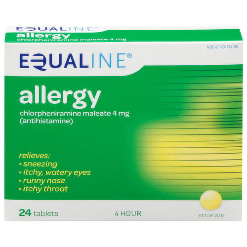 Equaline Allergy, 4 Hour, 4 mg, Tablets