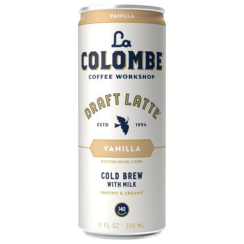 La Colombe Cold Brew, with Milk, Draft Latte, Vanilla