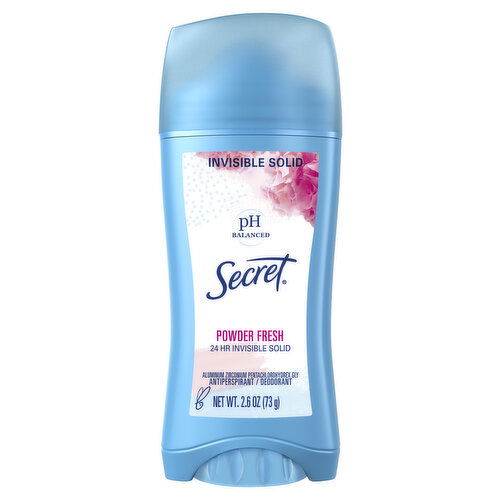 Secret Invisible Solid Antiperspirant and Deodorant, Powder Fresh, 2.6 oz