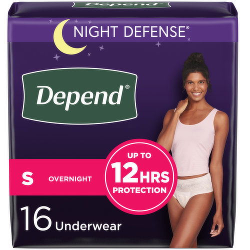 Depend Fresh Protection Incontinence Underwear for Women, Overnight