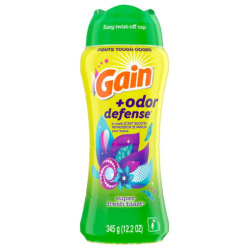 Gain +OdorDefense In-Wash Scent Booster, HE, Super Fresh Blast