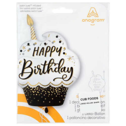 Anagram Happy Birthday Supershape Decorative Balloon