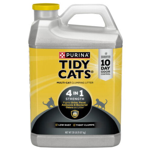 Tidy Cats Clumping Litter, Multi-Cat, 4 in1 Strength