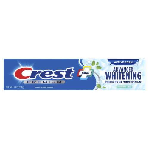 Crest Premium Plus Premium Plus Advanced Whitening Toothpaste, 7.2 oz