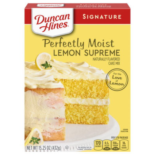 Duncan Hines Signature Perfectly Moist Lemon Supreme Cake Mix