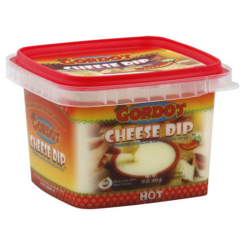 Gordos Cheese Dip, with Jalapeno, Hot