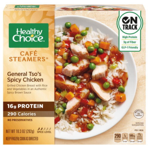 Healthy Choice Cafe Steamers Chicken, Spicy, General Tso's