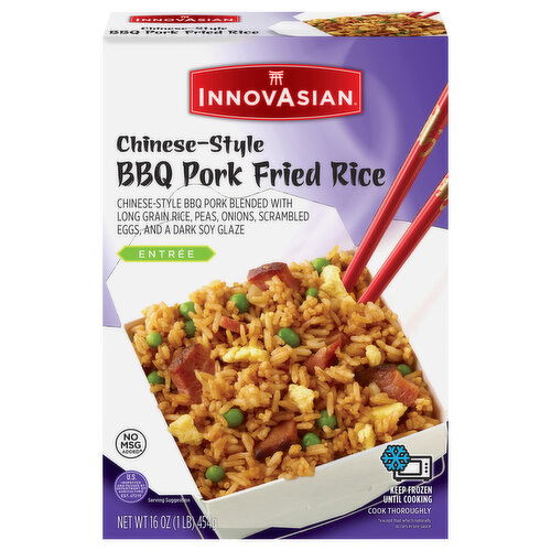 InnovAsian Fried Rice, Entree, Chinese-Style, BBQ Pork