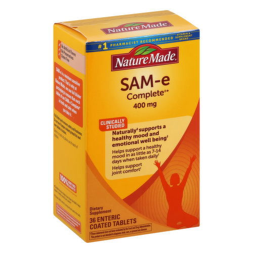 Nature Made SAM-e Complete, 400 mg, Enteric Coated Tablets