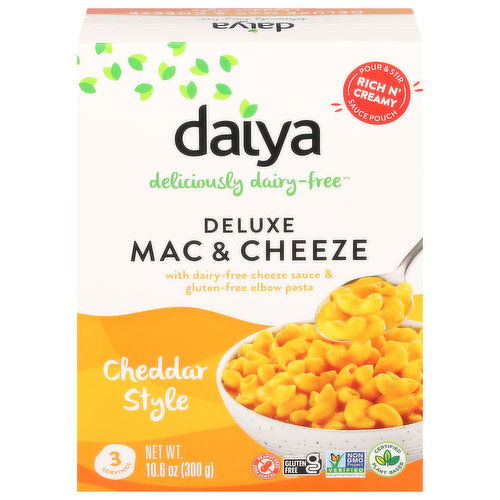 Daiya Mac & Cheeze, Dairy Free, Cheddar, Deluxe